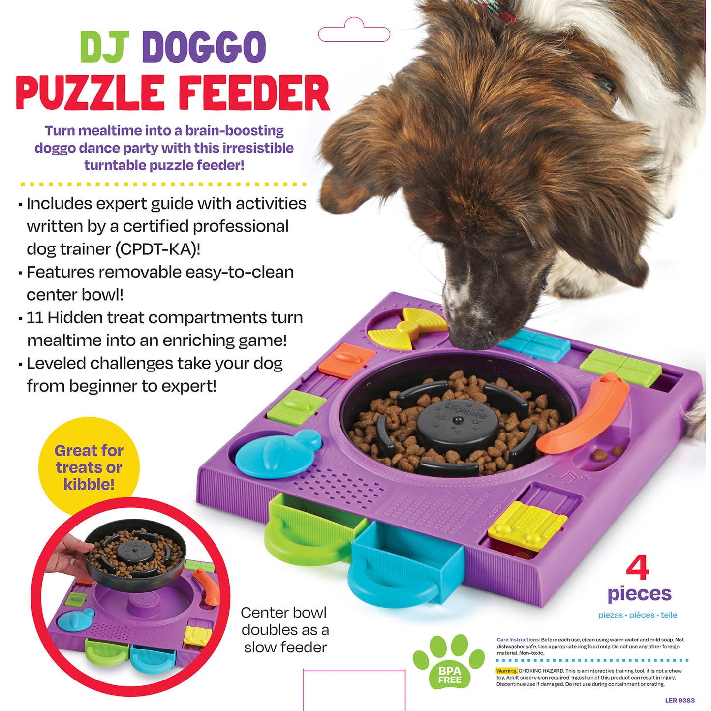 DJ Doggo Puzzle Feeder