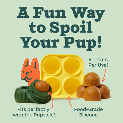 Infographic with features of the DIY Treat Ball Tray