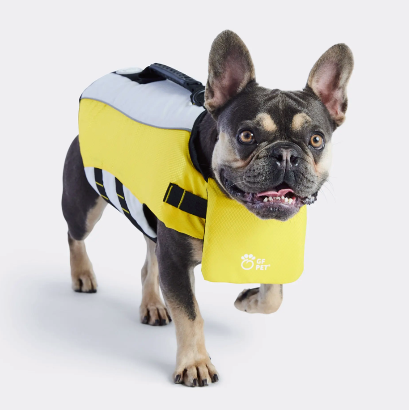 Dog life jacket french bulldog best sale