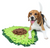 a beagle with an avocado shaped snuffle mat