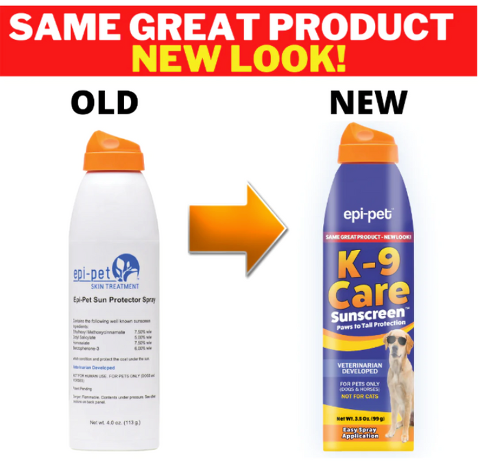 Epi-Pet K-9 Care Sunscreen infographic 