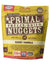 a yellow bag of freeze dried rabbit dog food nuggets